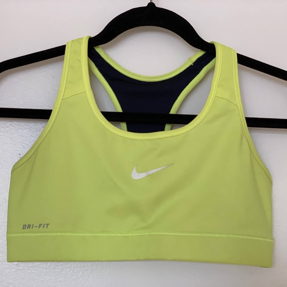 Nike sports bra, yellow - medium